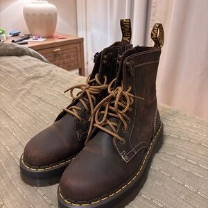 Dr. Martens Brown Platform Boots